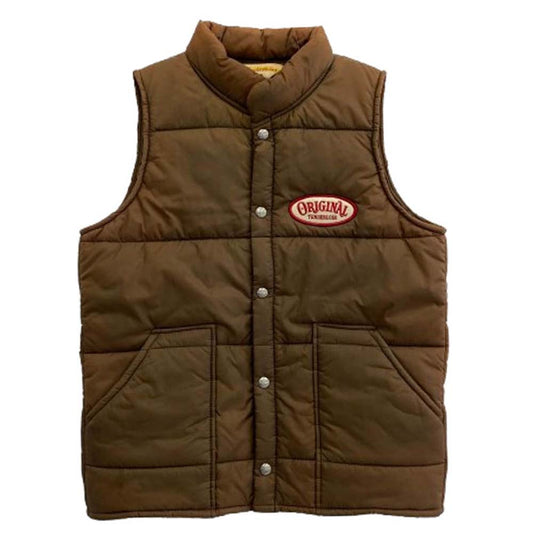 TENDERLOIN テンダーロイン T-NRA VEST 中綿 ベスト ブラウン系 36【中古】