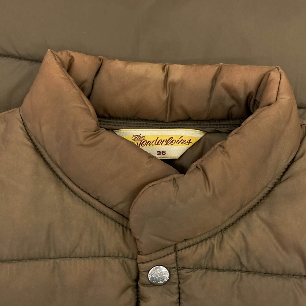 TENDERLOIN テンダーロイン T-NRA VEST 中綿 ベスト ブラウン系 36【中古】