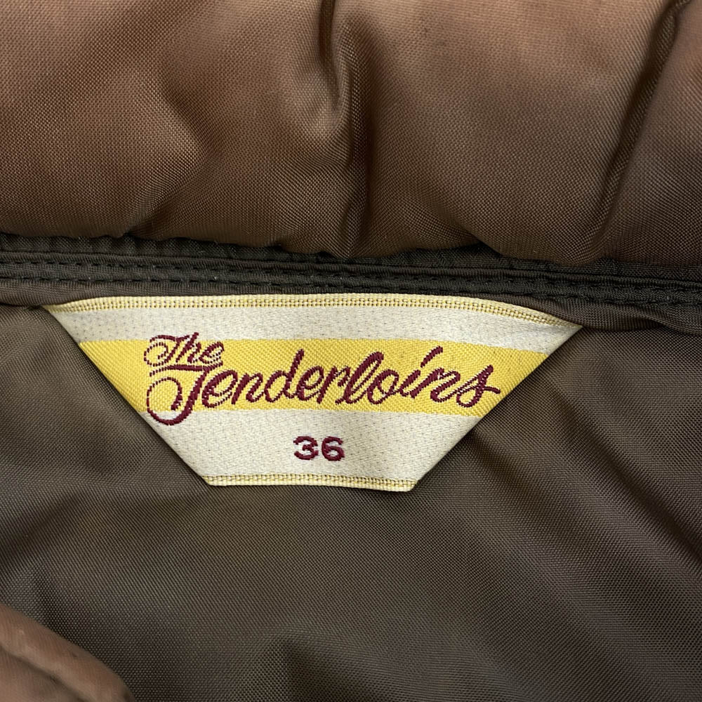 TENDERLOIN テンダーロイン T-NRA VEST 中綿 ベスト ブラウン系 36【中古】
