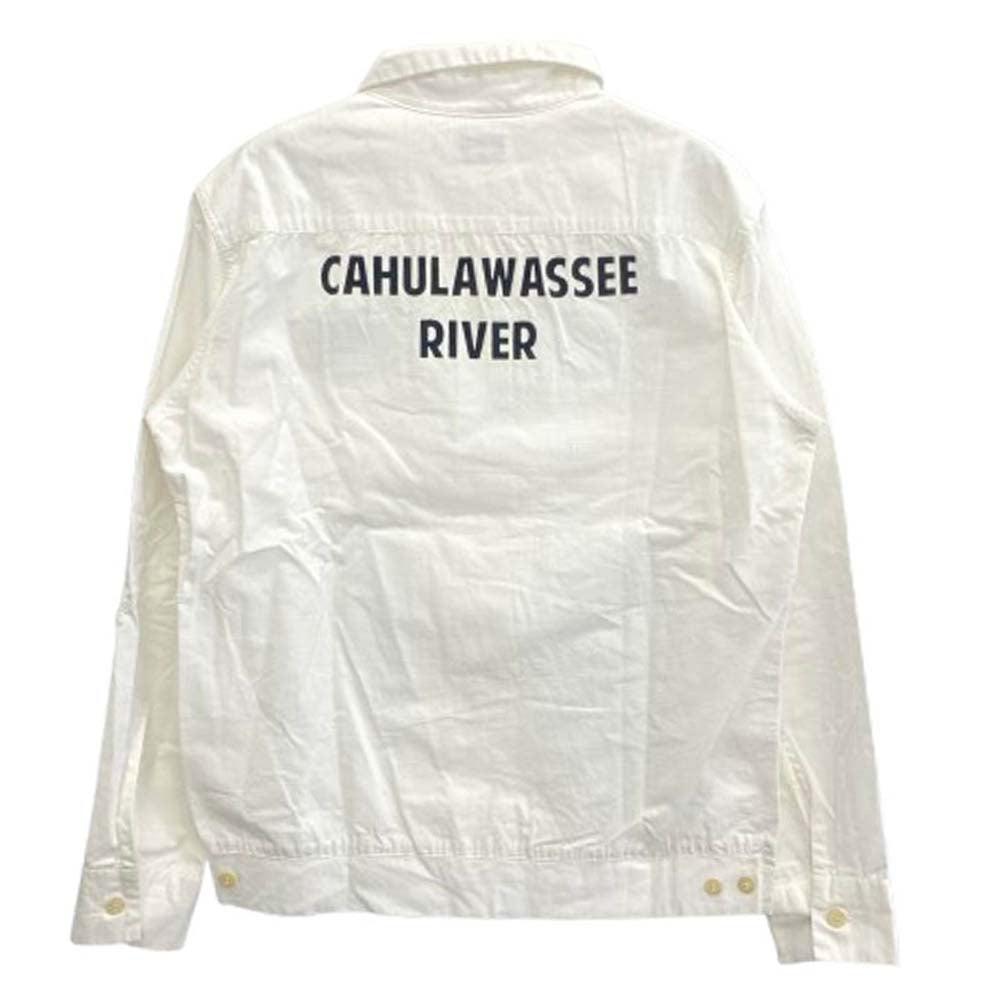 TENDERLOIN テンダーロイン T-BOWL SHT 1 LONG バックプリント ボーリング 長袖 シャツ ホワイト系 XS【中古】