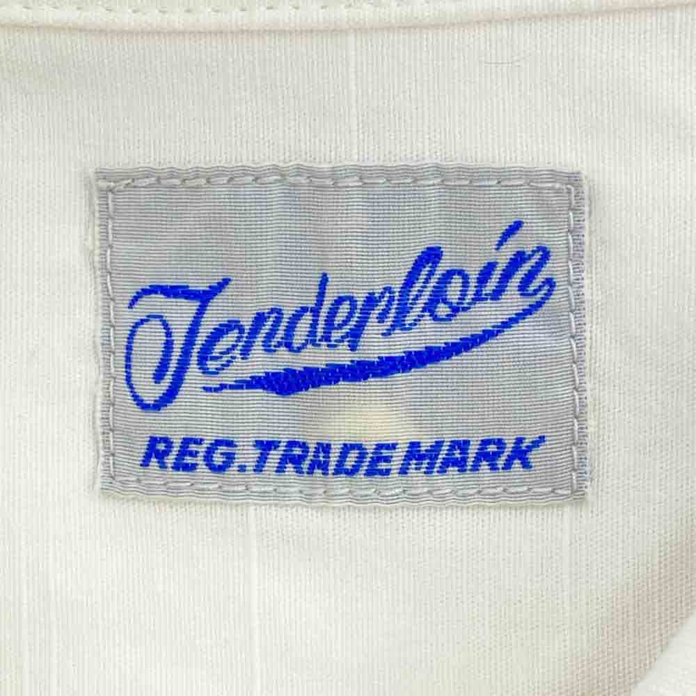 TENDERLOIN テンダーロイン T-BOWL SHT 1 LONG バックプリント ボーリング 長袖 シャツ ホワイト系 XS【中古】