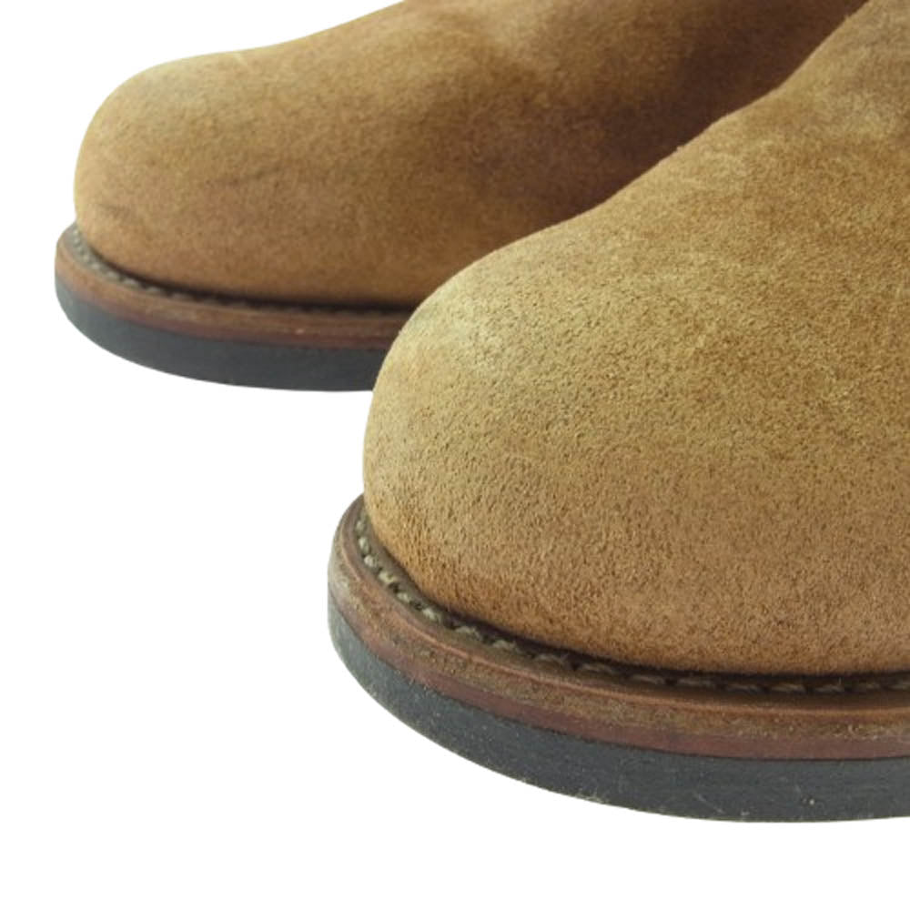 RED WING レッドウィング Engineer Boots エンジニア ブーツ ブラウン スエード ライトブラウン系 US8D【中古】