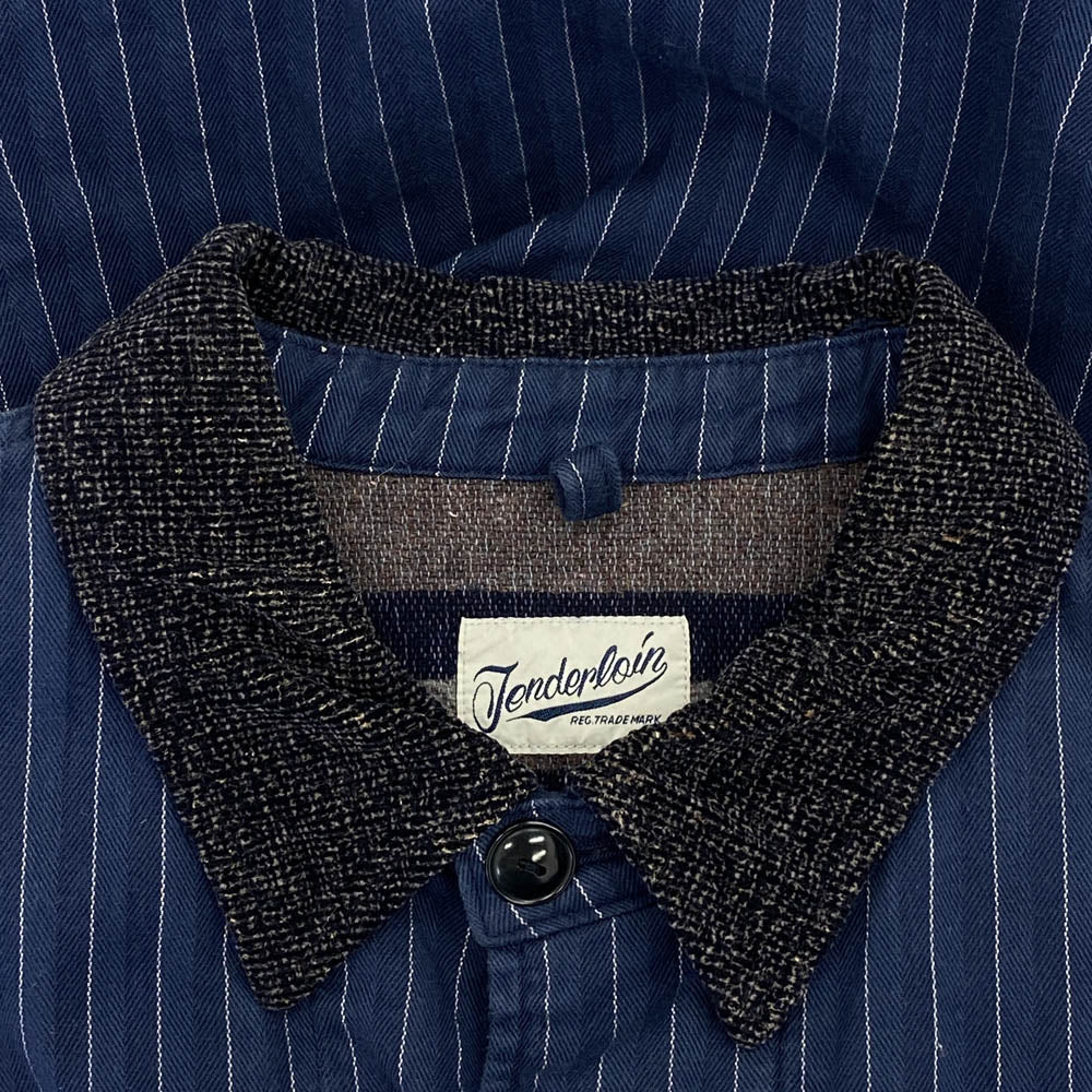 TENDERLOIN テンダーロイン T-COVERALL SO 裏地ブランケット カバーオール ジャケット ブルー系 XS【中古】