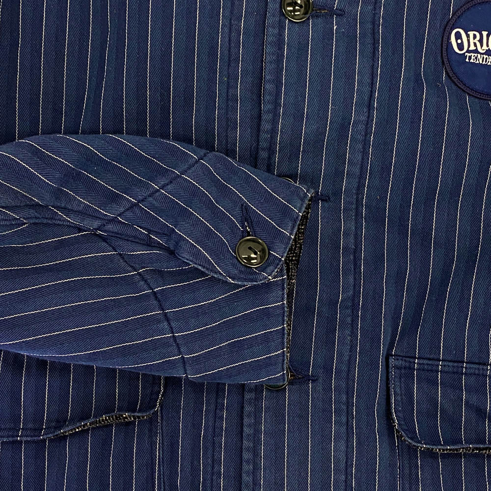 TENDERLOIN テンダーロイン T-COVERALL SO 裏地ブランケット カバーオール ジャケット ブルー系 XS【中古】