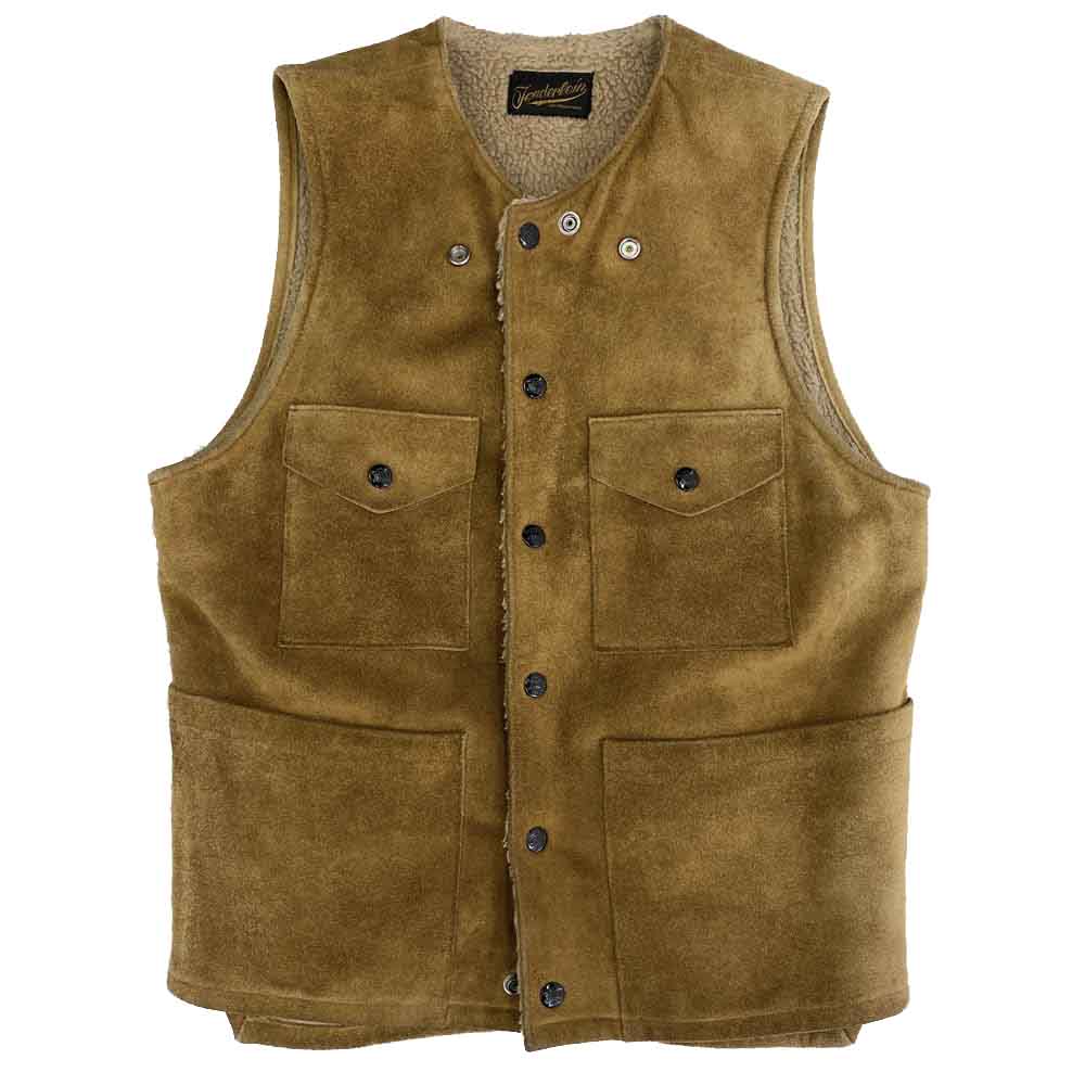 TENDERLOIN テンダーロイン T-SUEDE VEST スエード ベスト ブラウン系 XS【中古】