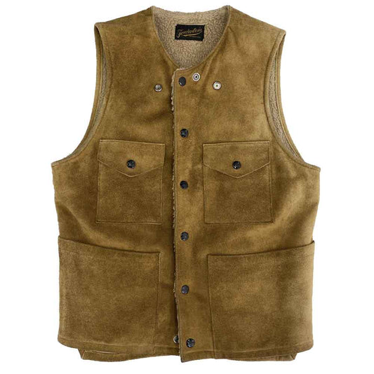 TENDERLOIN テンダーロイン T-SUEDE VEST スエード ベスト ブラウン系 XS【中古】