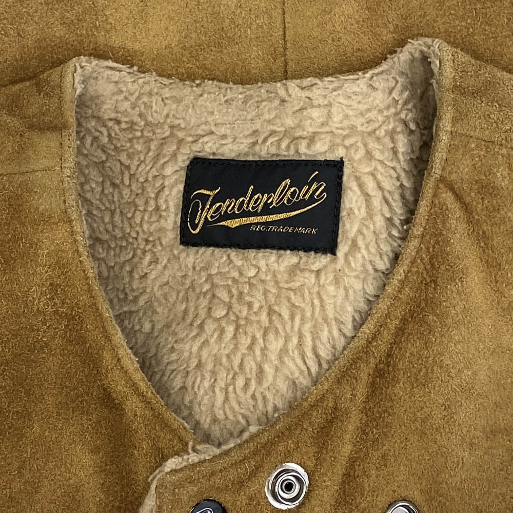 TENDERLOIN テンダーロイン T-SUEDE VEST スエード ベスト ブラウン系 XS【中古】