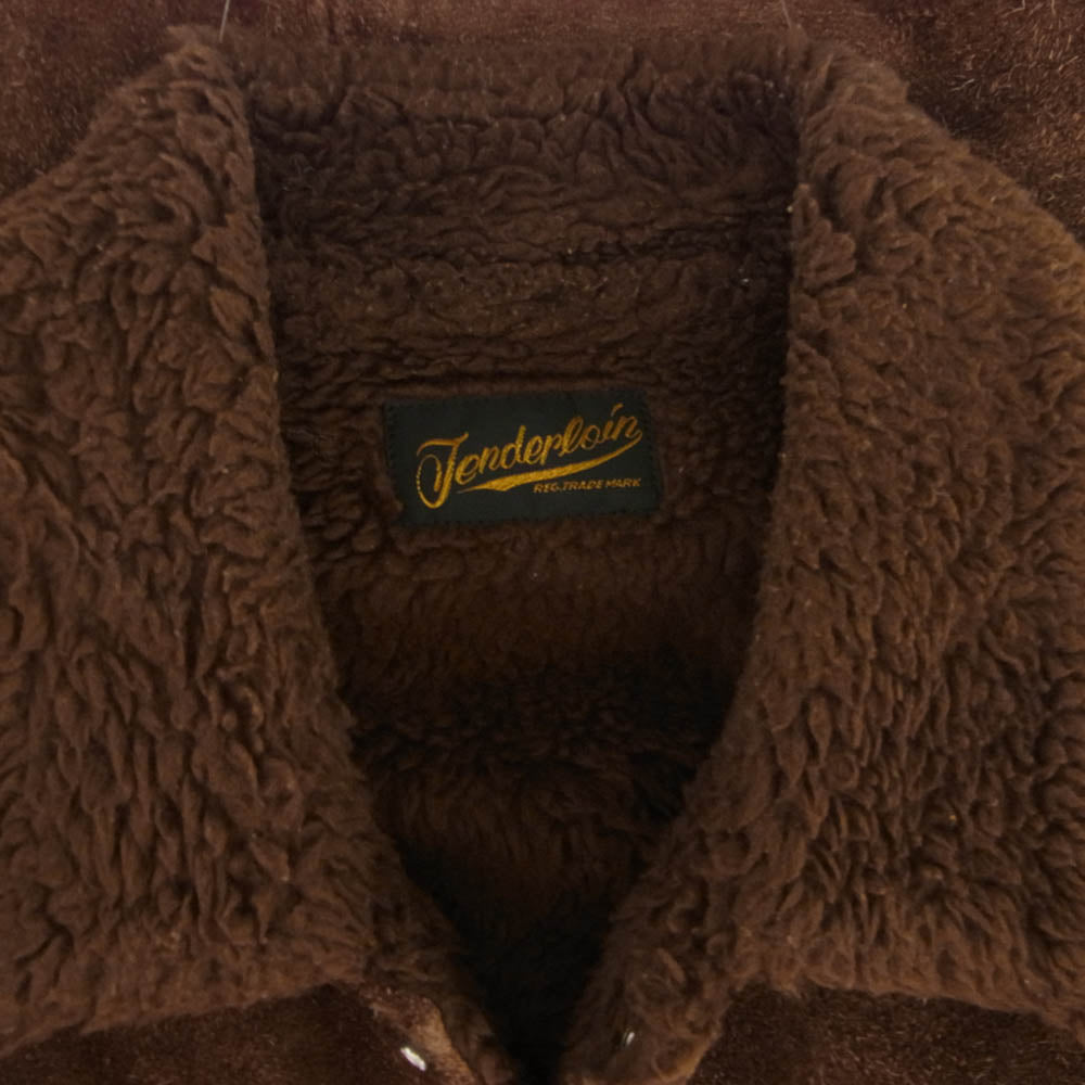 TENDERLOIN テンダーロイン T-SADDLE SUEDE JKT サドル スエード ジャケット ブラウン系 XS【中古】