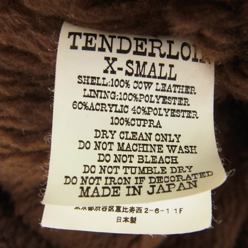 TENDERLOIN テンダーロイン T-SADDLE SUEDE JKT サドル スエード ジャケット ブラウン系 XS【中古】