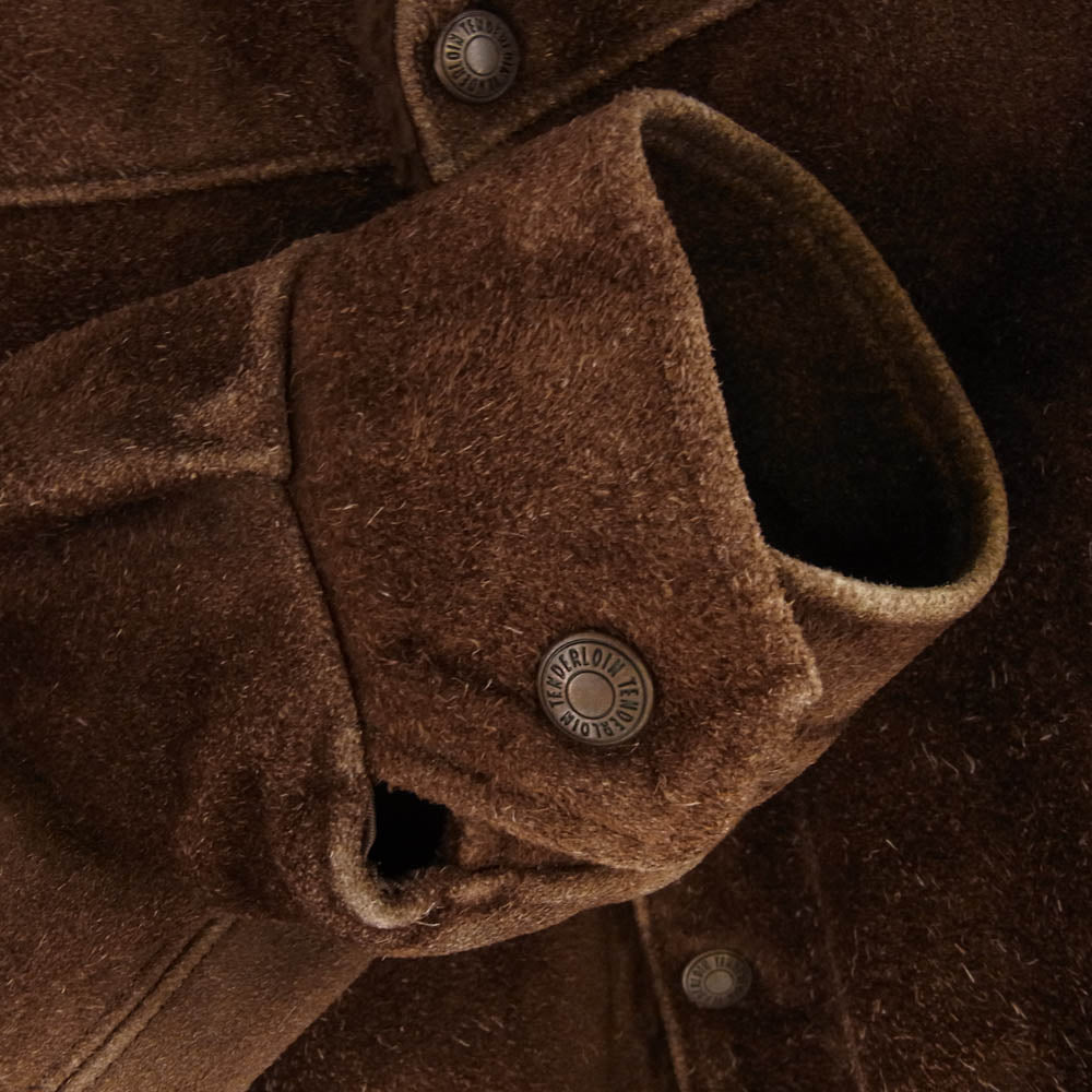 TENDERLOIN テンダーロイン T-SADDLE SUEDE JKT サドル スエード ジャケット ブラウン系 XS【中古】