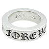 CHROME HEARTS クロムハーツ（原本無） 6mm SPACER FOREVER スペーサー フォーエバー リング シルバー系 9.5号【中古】