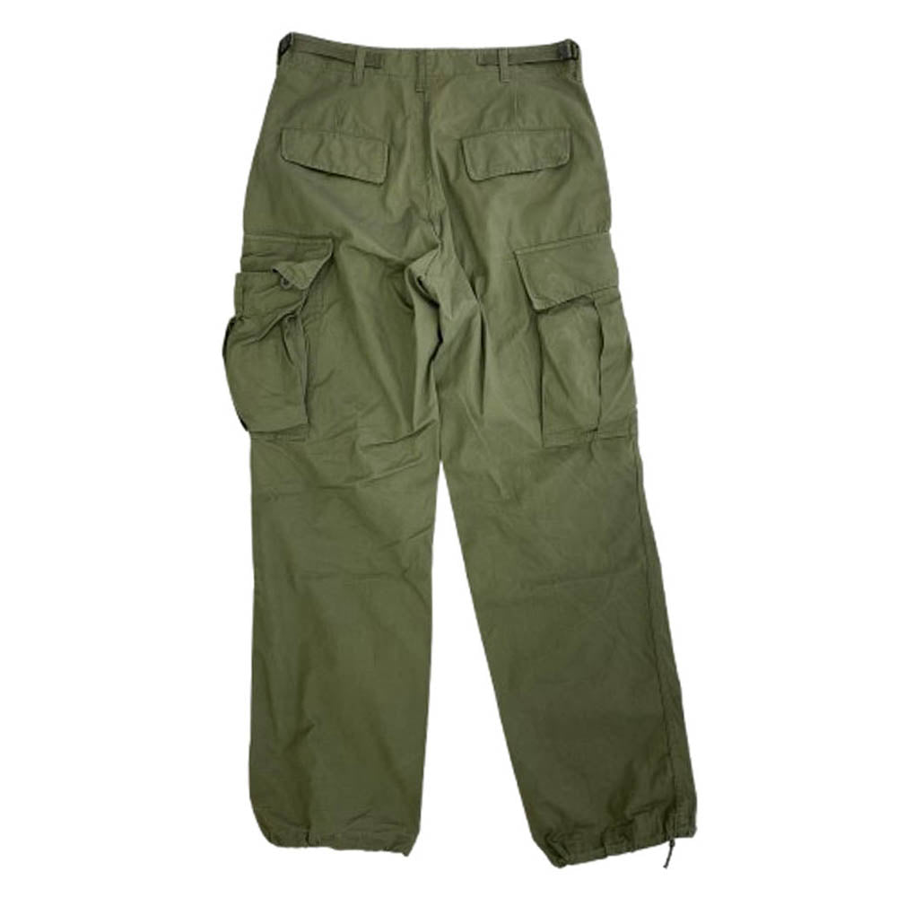 ヴィンテージ DSA100-4324 60s US ARMY ジャングルファティーグ カーゴ パンツ 3rdモデル カーキ系 S【中古】