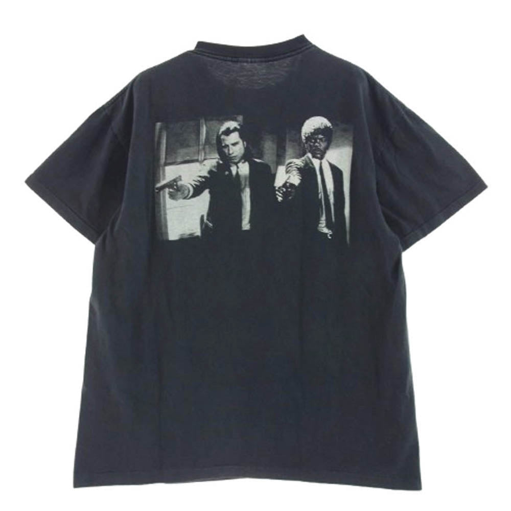 ヴィンテージ 90s PULP FICTION パルプフィクション ムービー 半袖 Tシャツ ダークグレー系【中古】