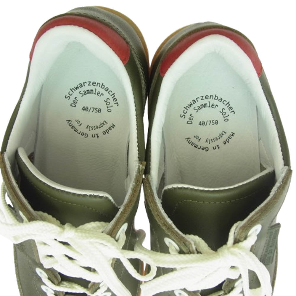 ディアザムラーソロ 71759-61-0671759 Schwarzenbacher 1759 CLASSIC LACED UP VTG LEATHER OLIVE クラシック レースアップ レザー シューズ グリーン系 40【極上美品】【中古】