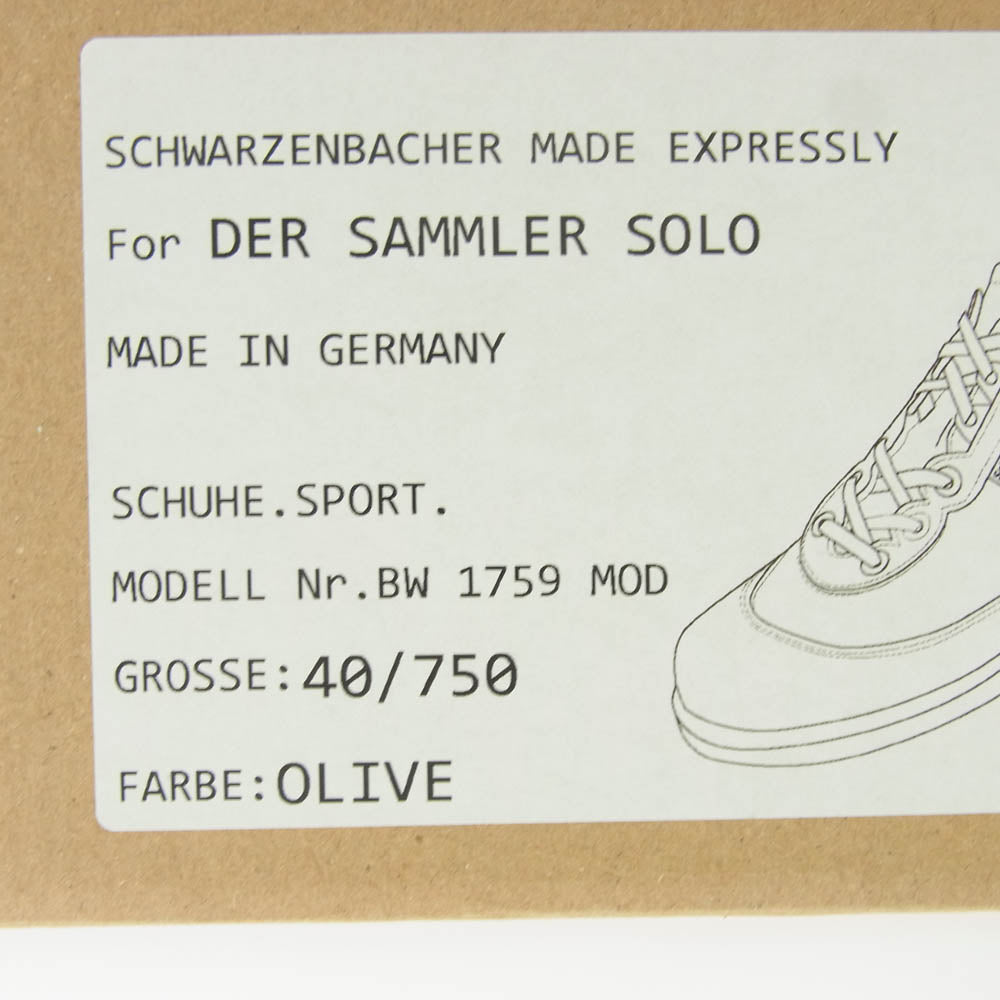 ディアザムラーソロ 71759-61-0671759 Schwarzenbacher 1759 CLASSIC LACED UP VTG LEATHER OLIVE クラシック レースアップ レザー シューズ グリーン系 40【極上美品】【中古】