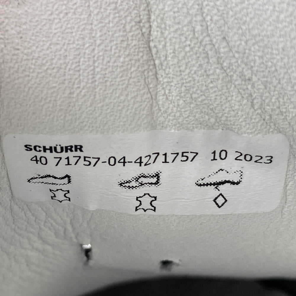 ディアザムラーソロ 71757-04-4271757 Schwarzenbacher 1757 GALAENDE NAVY レザー スニーカー ダークネイビー系 40【極上美品】【中古】
