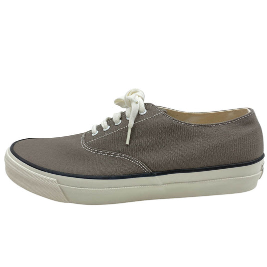 ワクワ 618-L WAKOUWA ワクワ LOW CUT GRAY×WHITE SOLE DECK SHOWS キャンバス ローカット スニーカー グレー系 25.5cm【新古品】【未使用】【中古】