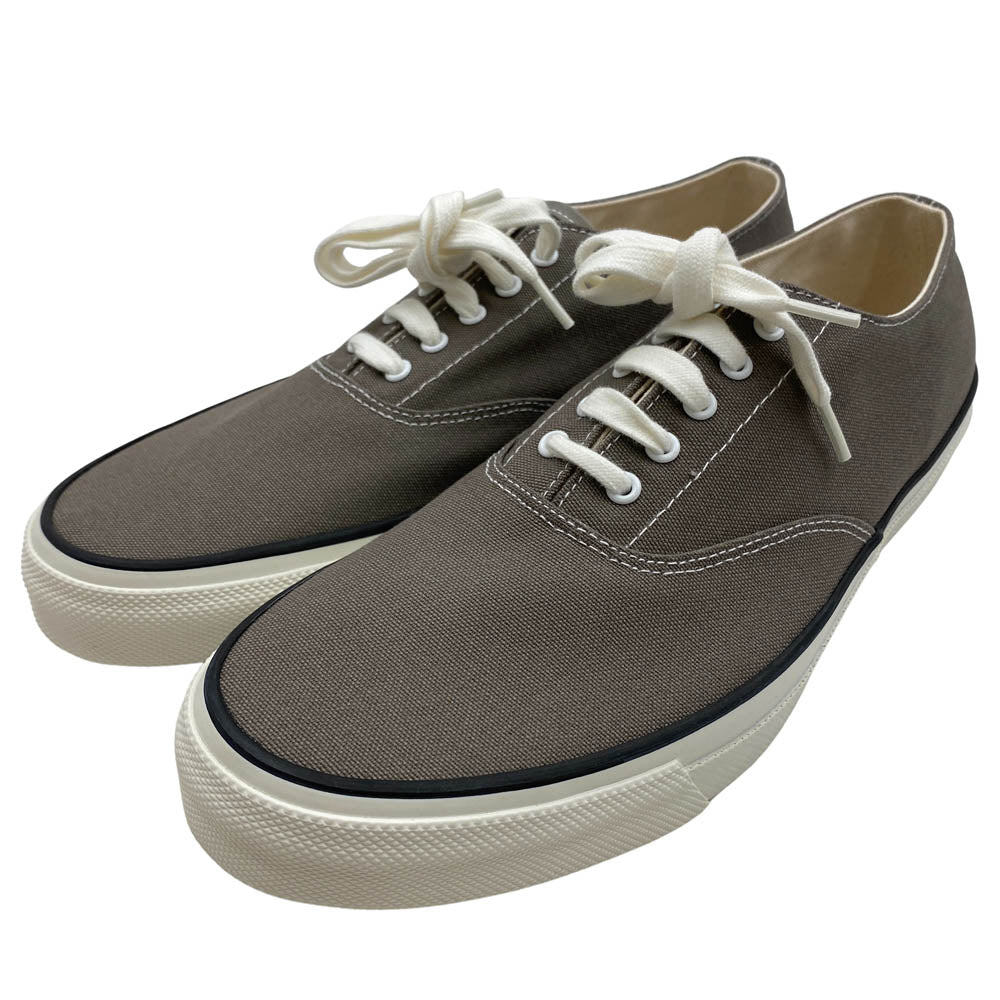 ワクワ 618-L WAKOUWA ワクワ LOW CUT GRAY×WHITE SOLE DECK SHOWS キャンバス ローカット スニーカー グレー系 25.5cm【新古品】【未使用】【中古】