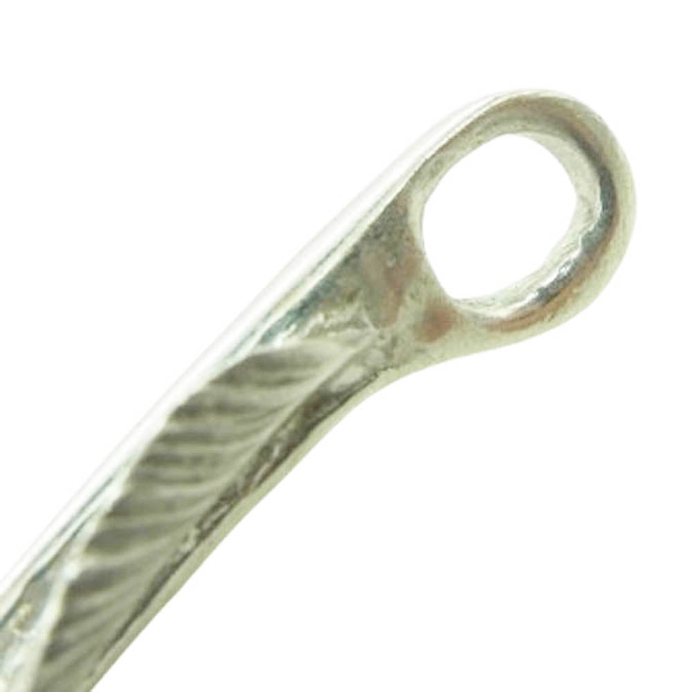 ARIZONA FREEDOM アリゾナフリーダム K18 金メタル 太陽神 フェザー ペンダントトップ 50mm シルバー系【中古】