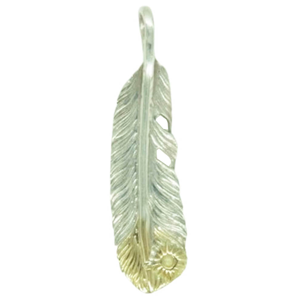 ARIZONA FREEDOM アリゾナフリーダム T-46e K18 先金 フェザー ペンダントトップ 40ｍｍ【中古】