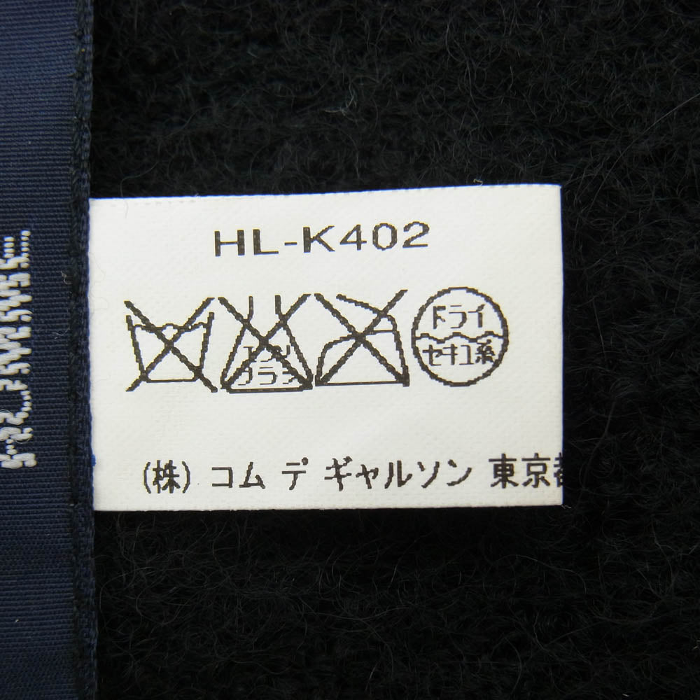 COMME des GARCONS HOMME コムデギャルソンオム HL-K402 アルパカ混 ウール マフラー ブラック系【中古】