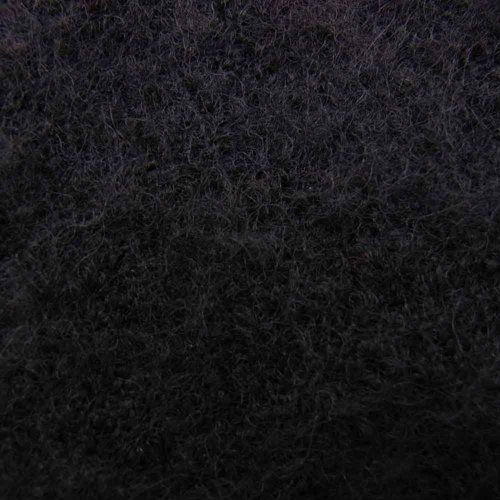 COMME des GARCONS HOMME コムデギャルソンオム HL-K402 アルパカ混 ウール マフラー ブラック系【中古】