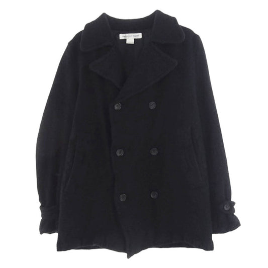 COMME des GARCONS コムデギャルソン 23AW FL-C001 SHIRT シャツ ウール縮絨 Pコート ピーコート ハーフコート ブラック系 S【中古】
