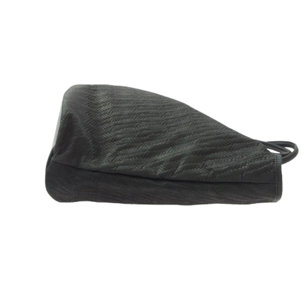 Longchamp ロンシャン レザー ビッグ トートバッグ ブラック系【中古】