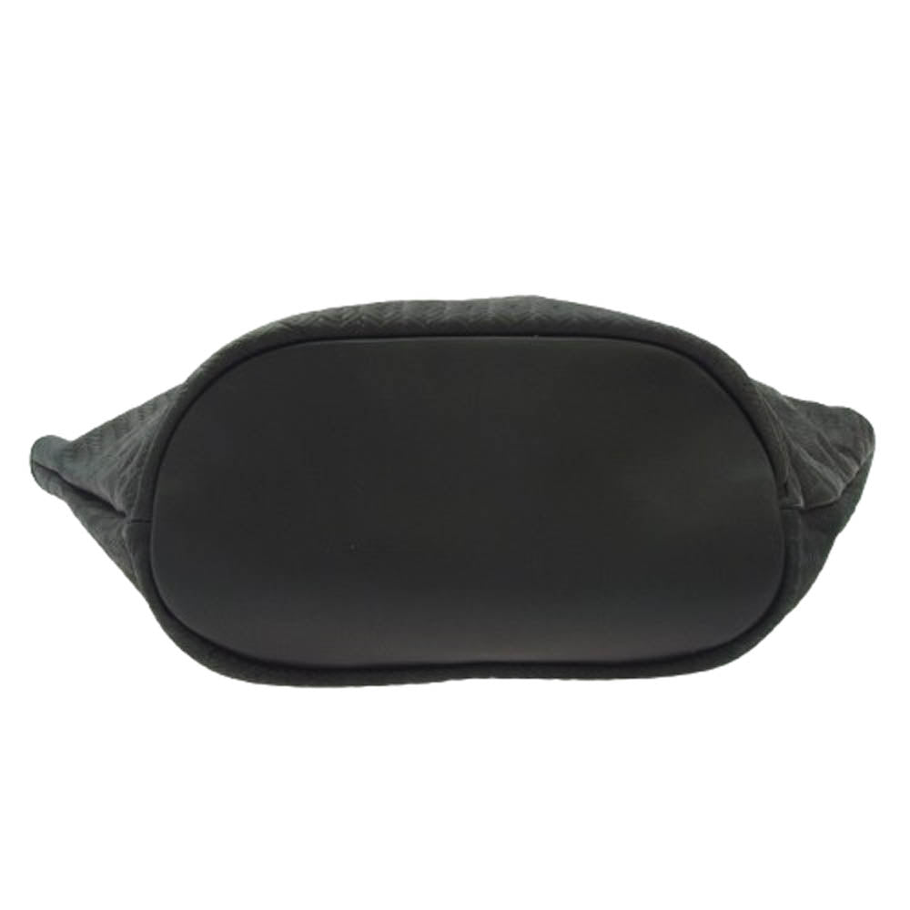 Longchamp ロンシャン レザー ビッグ トートバッグ ブラック系【中古】