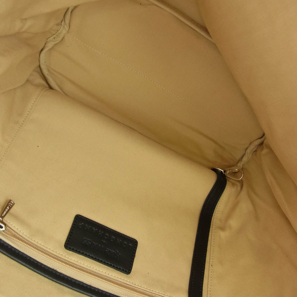 Longchamp ロンシャン レザー ビッグ トートバッグ ブラック系【中古】