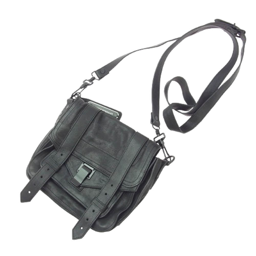 プロエンザ スクーラー 2WAY ミニ レザー ショルダーバッグ ブラック系【中古】
