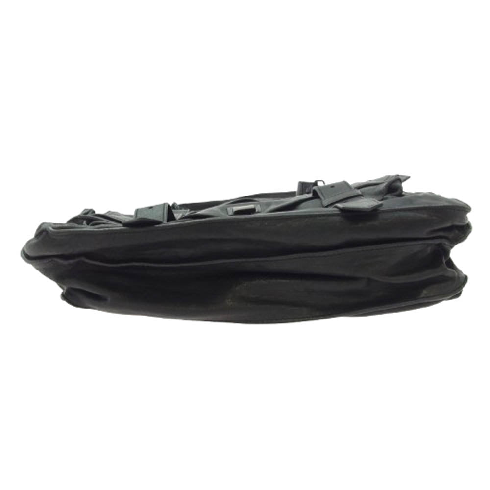 プロエンザ スクーラー 2WAY レザー ショルダーバッグ ブラック系【中古】