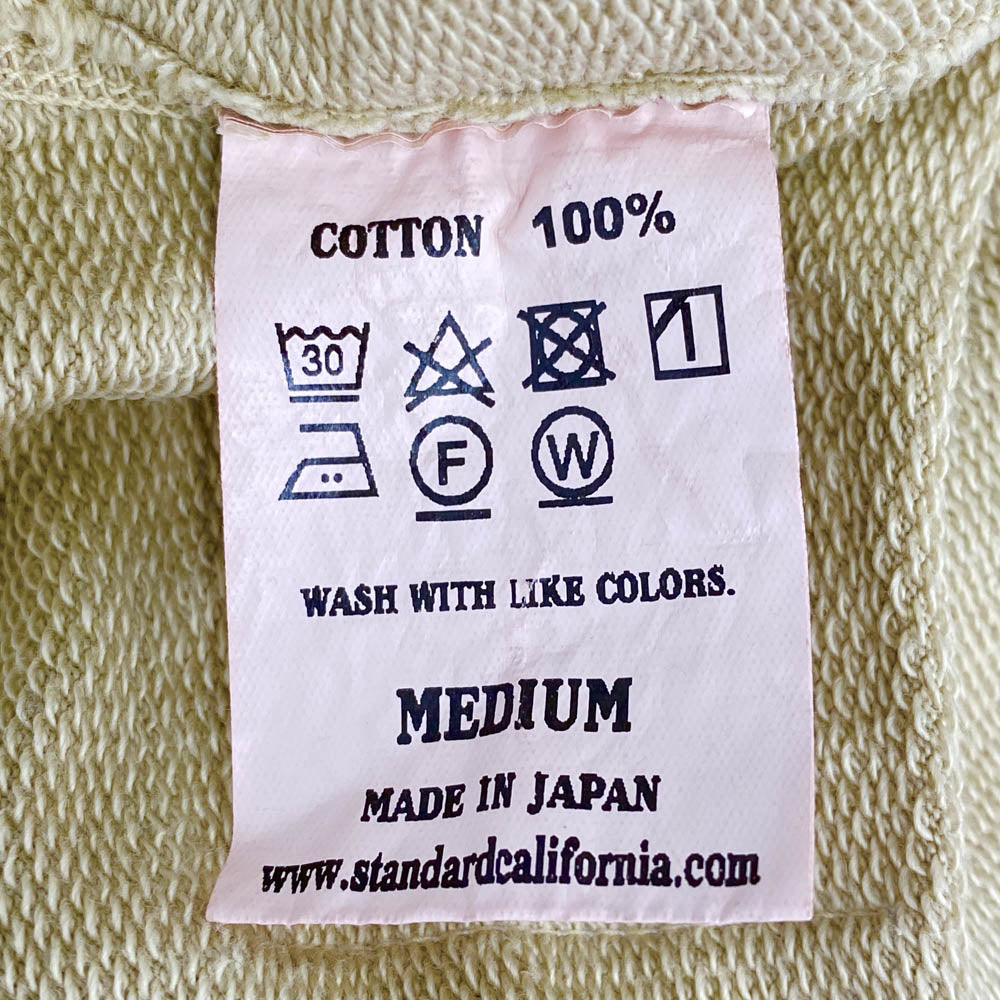 STANDARD CALIFORNIA スタンダードカリフォルニア Sportswear ロゴ刺繍 プルオーバー パーカー ベージュ系 M【中古】