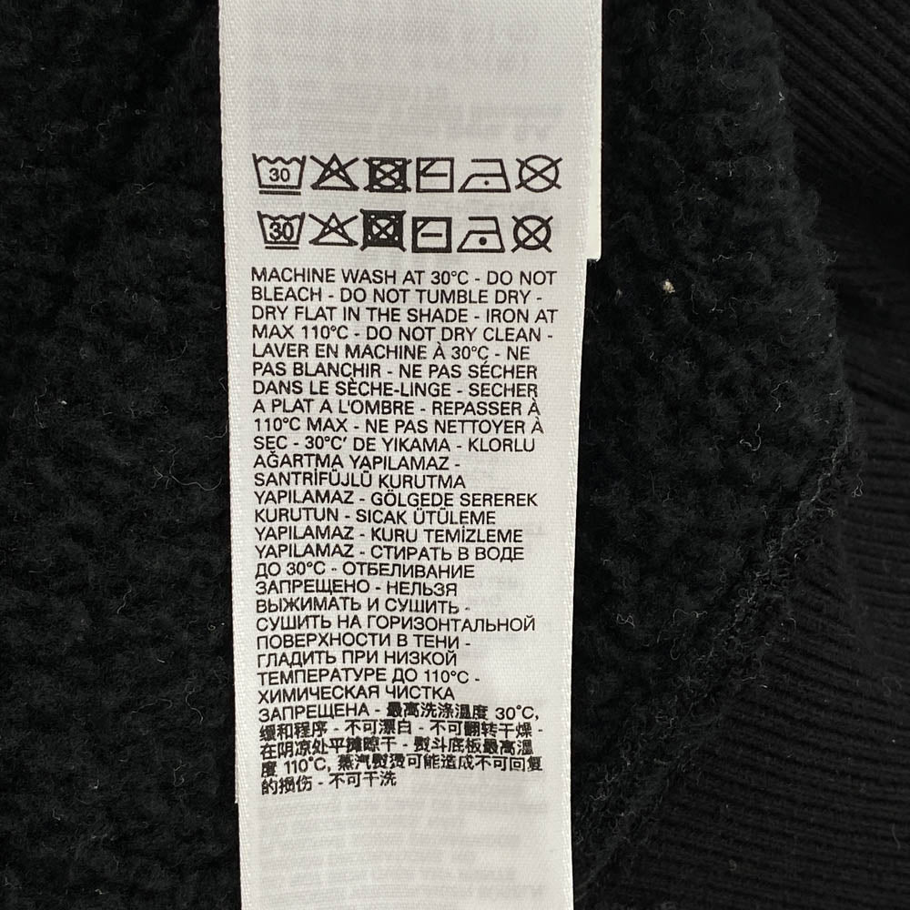 DIESEL ディーゼル A03508 0GCAB VENICE STATE バックロゴ刺繍 プルオーバー パーカー ブラック系 L【中古】