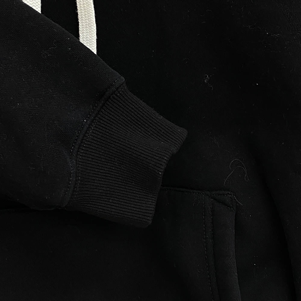 DIESEL ディーゼル A03508 0GCAB VENICE STATE バックロゴ刺繍 プルオーバー パーカー ブラック系 L【中古】