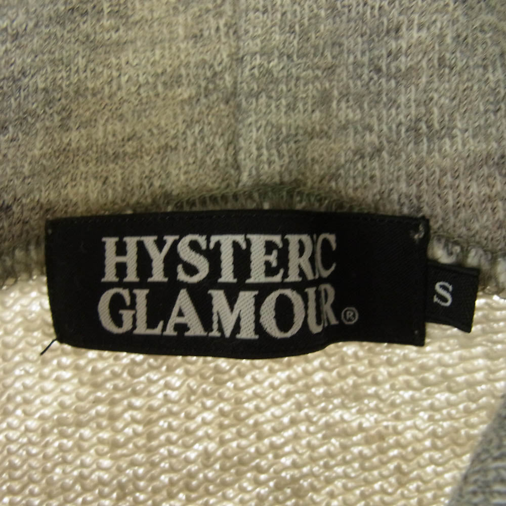 HYSTERIC GLAMOUR ヒステリックグラマー 4CF-1561 フロントロゴプリント パーカー グレー グレー系 S【中古】