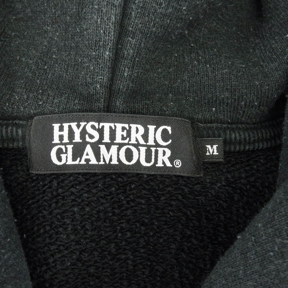 HYSTERIC GLAMOUR ヒステリックグラマー 0293CF08 ガールプリント フルジップ パーカー ブラック ブラック系 M【中古】