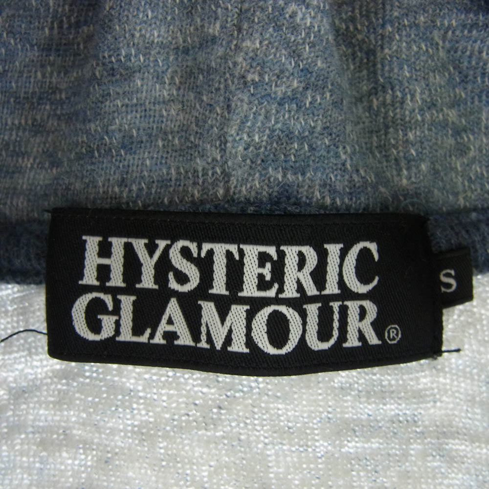 HYSTERIC GLAMOUR ヒステリックグラマー 0222CF02 ガールプリント フルジップ パーカー ブルー ブルー系 S【中古】