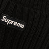 Supreme シュプリーム 12AW Ribbed Beanie リブビーニー ポンポン ボックスロゴ ニット帽 ブラック系【中古】