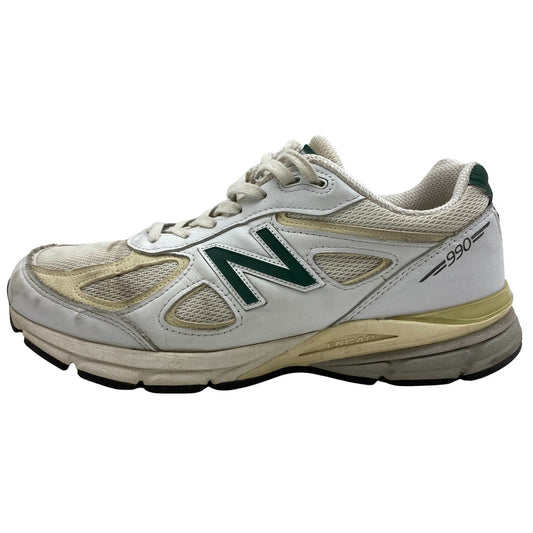 NEW BALANCE ニューバランス 23AW U990TC4 990V4 White Green ホワイト グリーン ローカット スニーカー ホワイト系 グリーン系 28cm【中古】