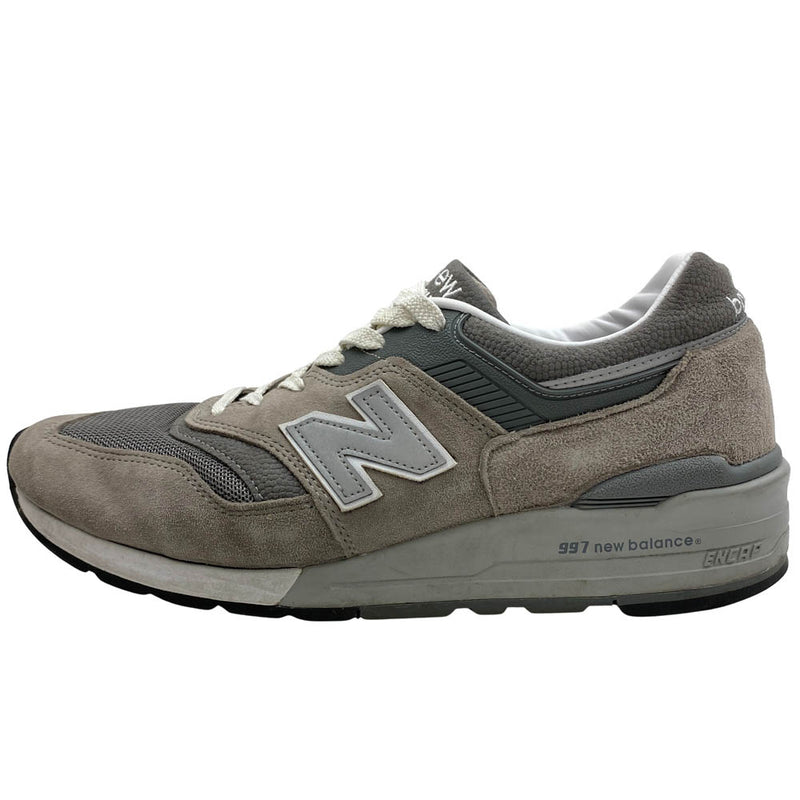 NEW BALANCE ニューバランス M997 GY USA製 M997GY Gray ローカット スニーカー グレー グレー系 28.5cm【中古】