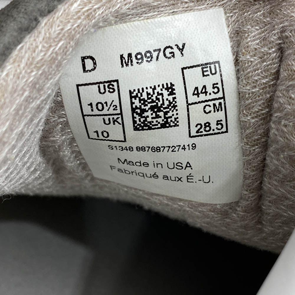 NEW BALANCE ニューバランス M997 GY USA製 M997GY Gray ローカット スニーカー グレー グレー系 28.5cm【中古】