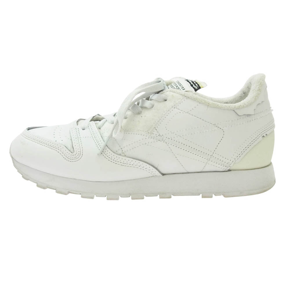 MAISON MARGIELA メゾンマルジェラ GW4993 × Reebok Project 0 CL MEMORY OF White リーボック プロジェクト 0 CL メモリー オブ ホワイトローカット スニーカー ホワイト系 28.5cm【中古】