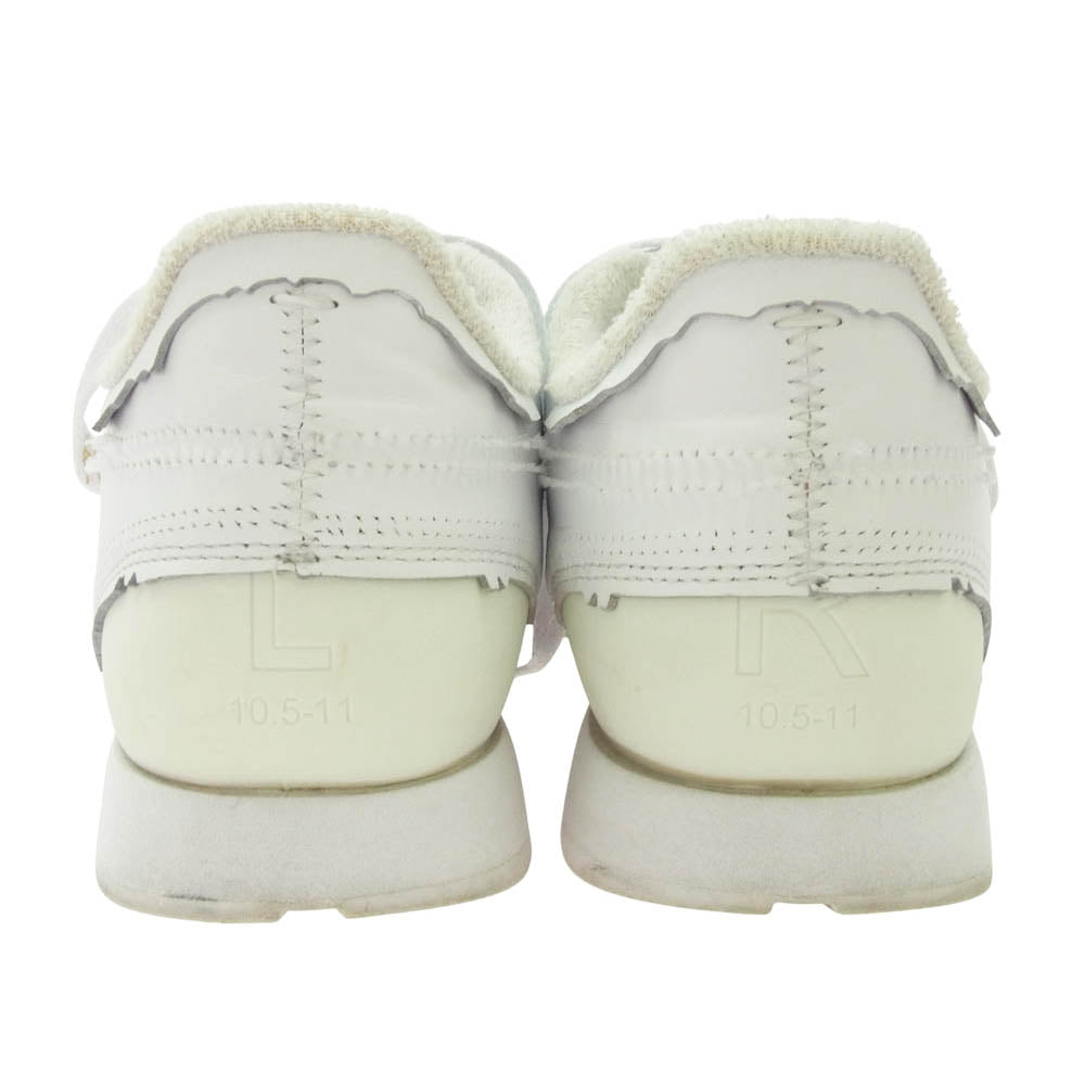 MAISON MARGIELA メゾンマルジェラ GW4993 × Reebok Project 0 CL MEMORY OF White リーボック プロジェクト 0 CL メモリー オブ ホワイトローカット スニーカー ホワイト系 28.5cm【中古】
