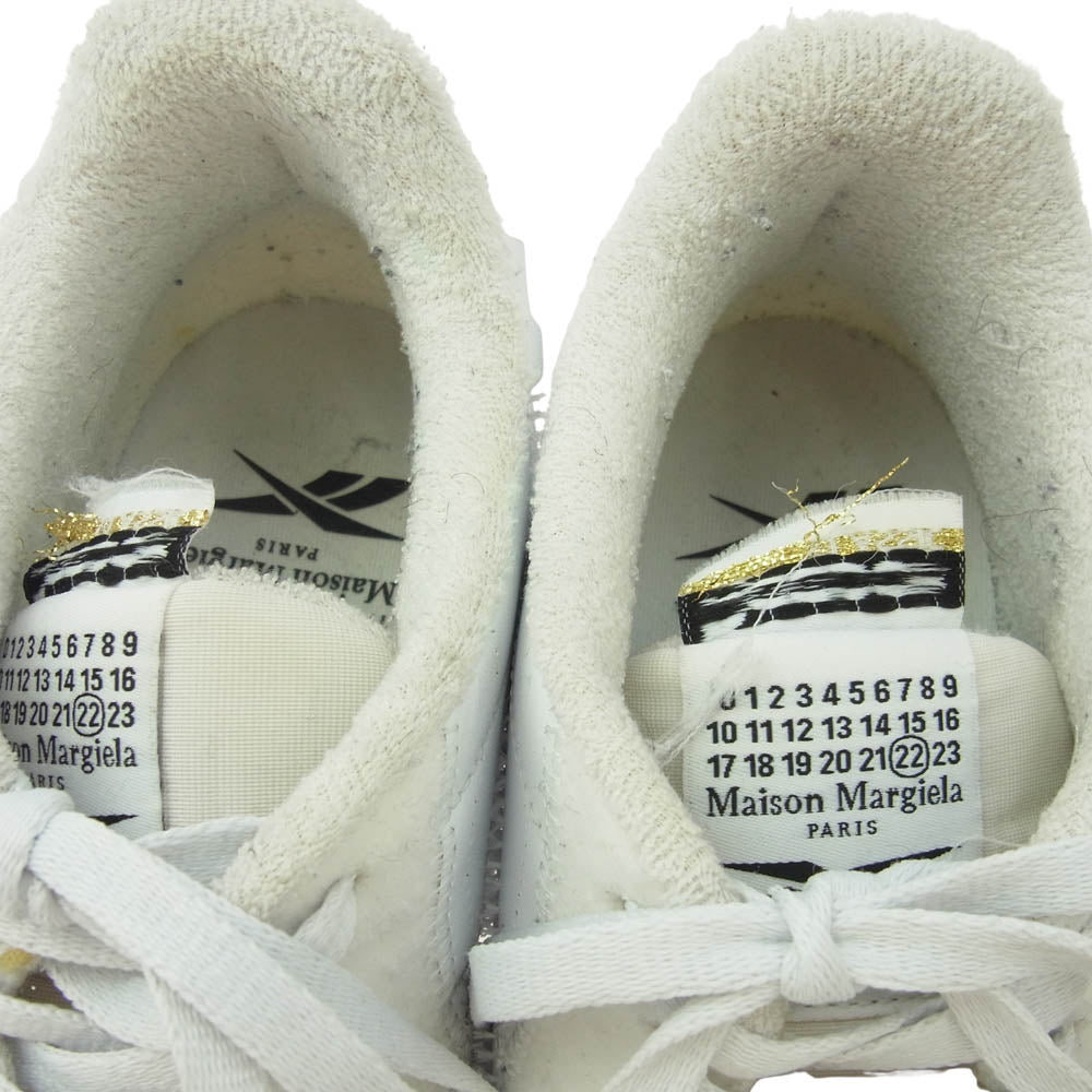 MAISON MARGIELA メゾンマルジェラ GW4993 × Reebok Project 0 CL MEMORY OF White リーボック プロジェクト 0 CL メモリー オブ ホワイトローカット スニーカー ホワイト系 28.5cm【中古】