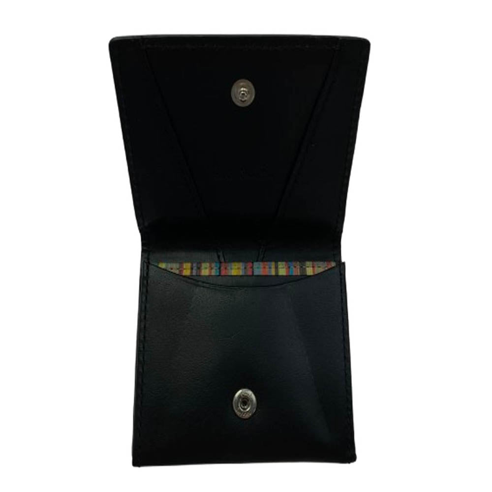 Paul Smith ポール・スミス レザー コインケース ミニウォレット 財布 ブラック系【中古】