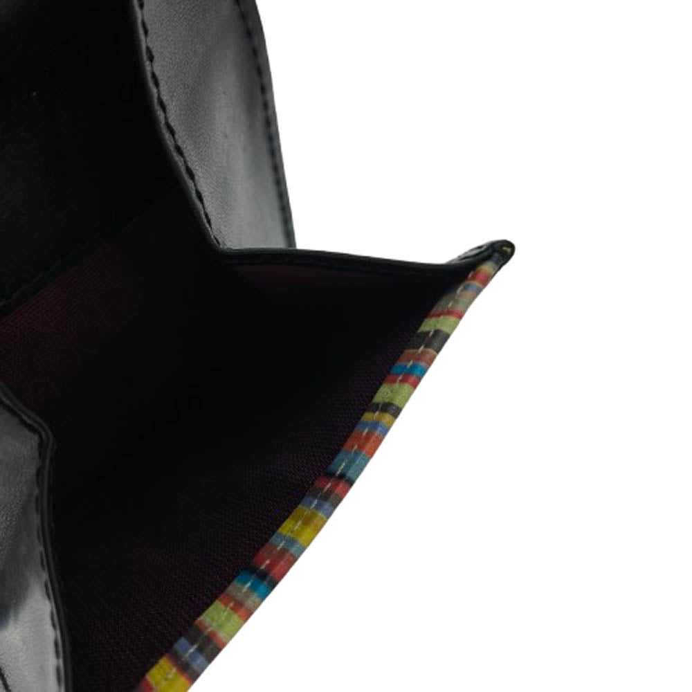 Paul Smith ポール・スミス レザー コインケース ミニウォレット 財布 ブラック系【中古】