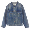 MAISON MARGIELA メゾンマルジェラ 22AW SI1AM0006 S30561 Collarless Denim Trucker 四つタグ ノーカラー デニムジャケット インディゴブルー系 46【中古】