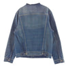 MAISON MARGIELA メゾンマルジェラ 22AW SI1AM0006 S30561 Collarless Denim Trucker 四つタグ ノーカラー デニムジャケット インディゴブルー系 46【中古】