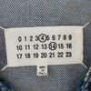 MAISON MARGIELA メゾンマルジェラ 22AW SI1AM0006 S30561 Collarless Denim Trucker 四つタグ ノーカラー デニムジャケット インディゴブルー系 46【中古】